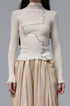 BASERANGE turtleneck sweater TOGET-CG-AU23 UNDYED( TOGEL)
